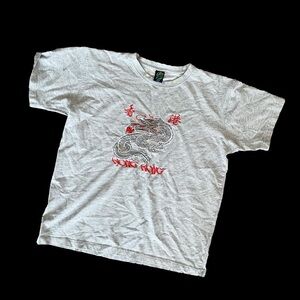 Men's Gray Dragon Graphic Tee